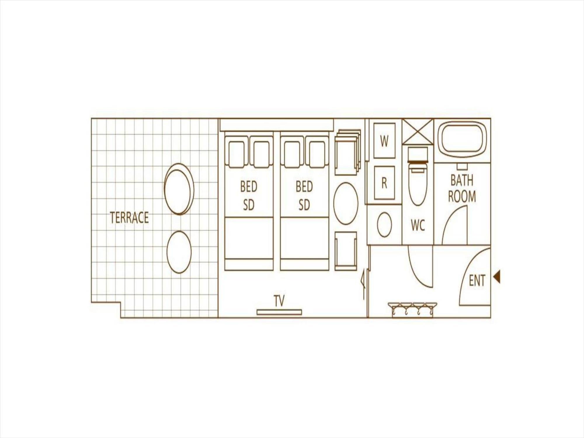 20m² Studio-Apartment, 1 eigene Naha Exterior foto