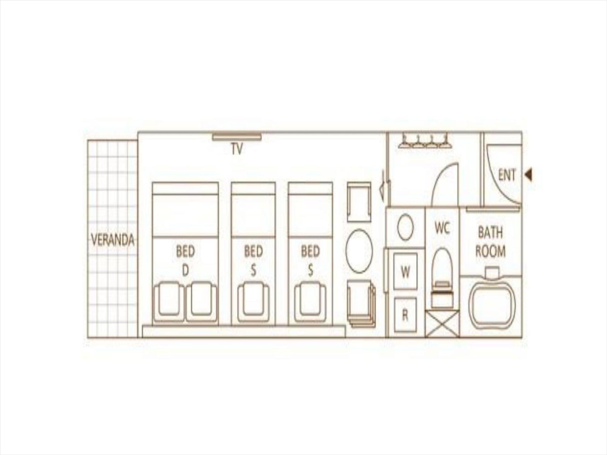 20m² Studio-Apartment, 1 eigene Naha Exterior foto