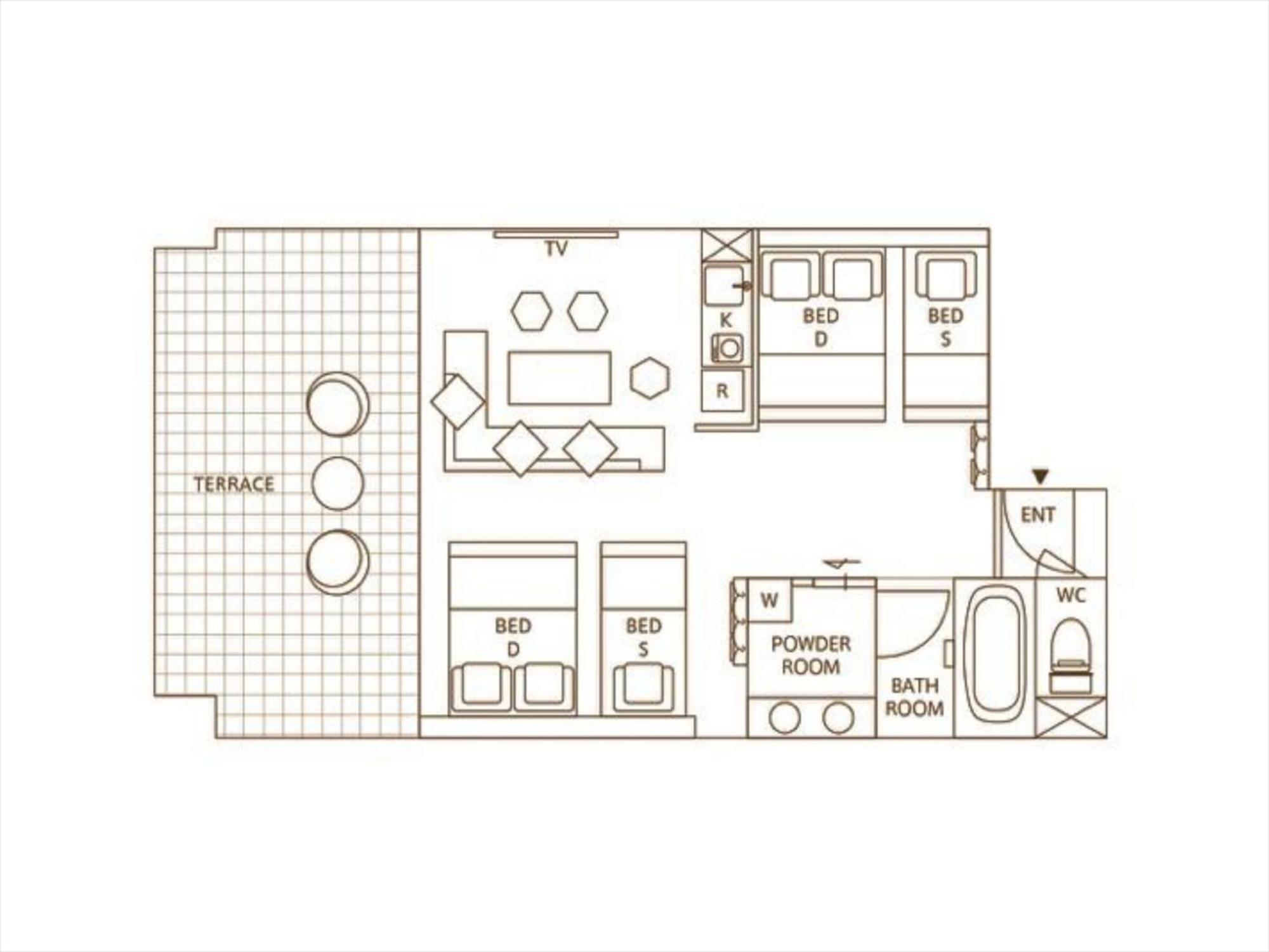 20m² Studio-Apartment, 1 eigene Naha Exterior foto