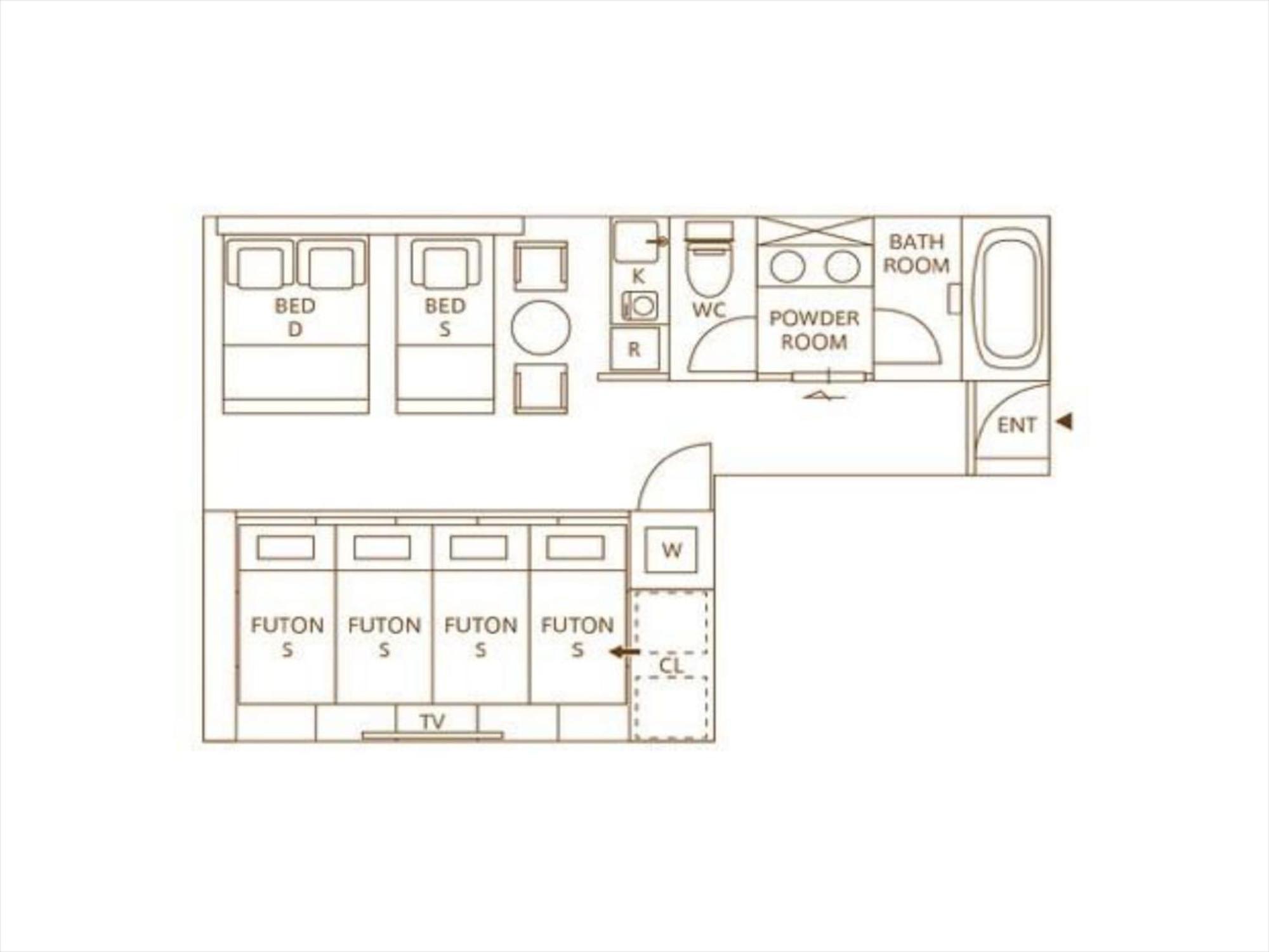 20m² Studio-Apartment, 1 eigene Naha Exterior foto